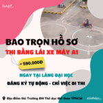 Đăng ký thi Bằng lái xe A1 trọn gói chỉ 590k, bao toàn bộ hồ sơ chỉ việc đi thi tại Làng đại học